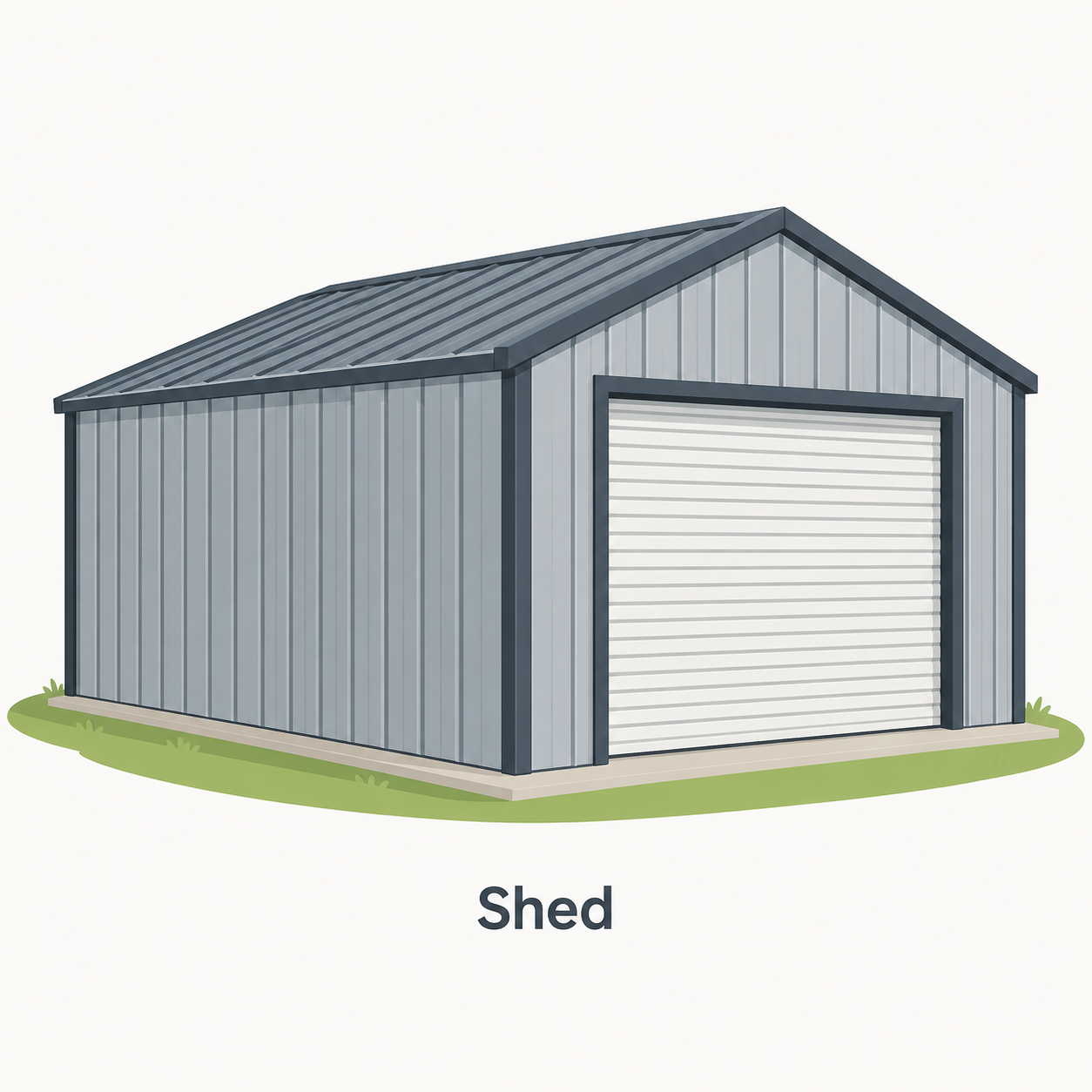 Example of a gable shed