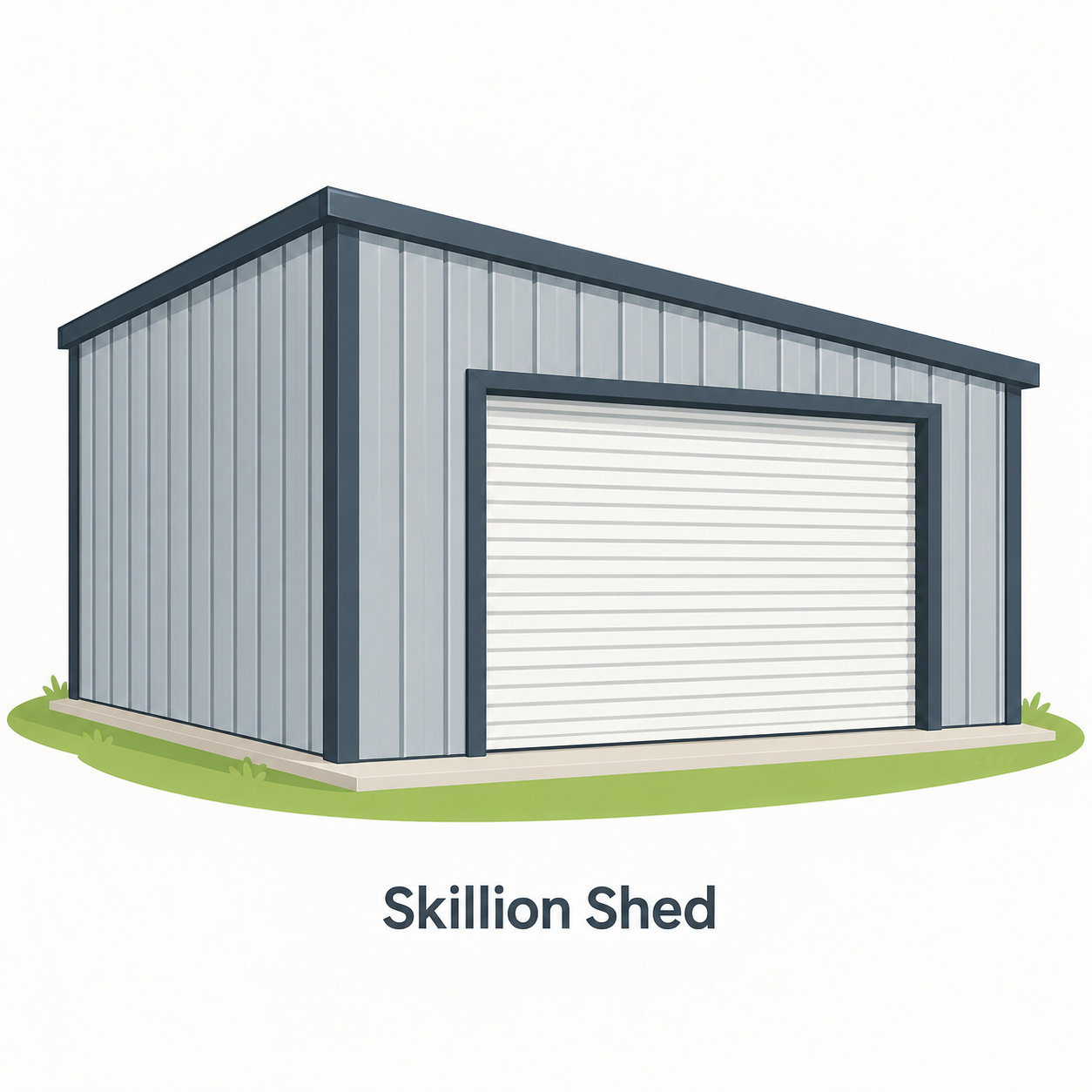 Example of a skillion shed